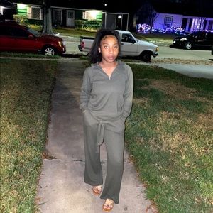 2piece set olive green worn once